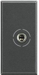 Розетка аудио жак 3.5mm 1 мод. цвят Антрацит Axolute Bticino, BTICINO, HS4280