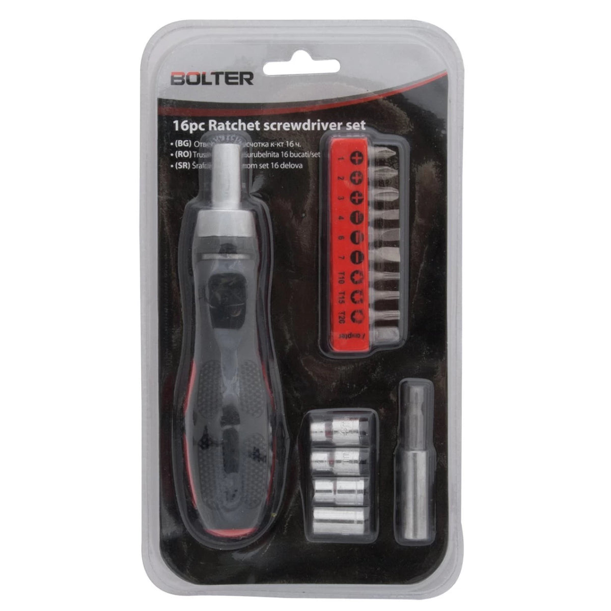 Отвертка с тресчотка к-кт 16 ч., XG53654, BOLTER