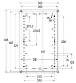 Полиестерна кутия 488x302x175мм IP67, UV, плътни стени, затваряне с винт, APO 51 ABB, 4TBO856052C0100