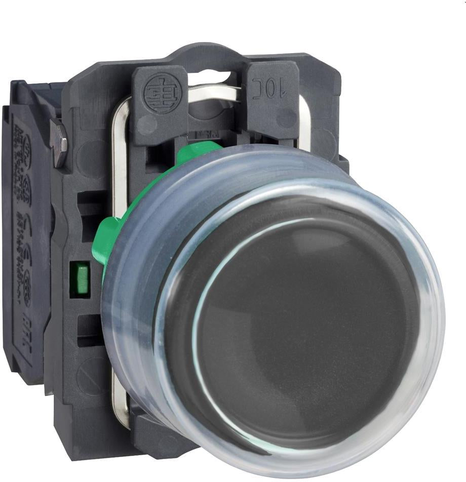 Бутон сглобен черен 1NO със защитно капаче Ø22mm XB5 SE, SCHNEIDER ELECTRIC НИСКО НАПРЕЖЕНИЕ, XB5AP21