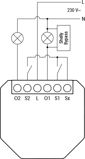 Микромодул Smart реле 2х On/Off 3A БЕЗ НЕУТРАЛА Shelly 2L Gen3 - 261644, SHELLY