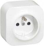 Контакт френски стандарт ЕДИНИЧЕН IP21 открит монтаж Forix Бял Legrand, LEGRAND, 782417