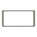 Рамка 2х 80x80 Flank FF Metal Nickel EKINEX, EK-FL2-GBR
