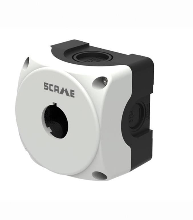 Бутониера празна с 1 отвор Ø22mm сива IP66 Compact Scame, SCAME, 590.PBG01