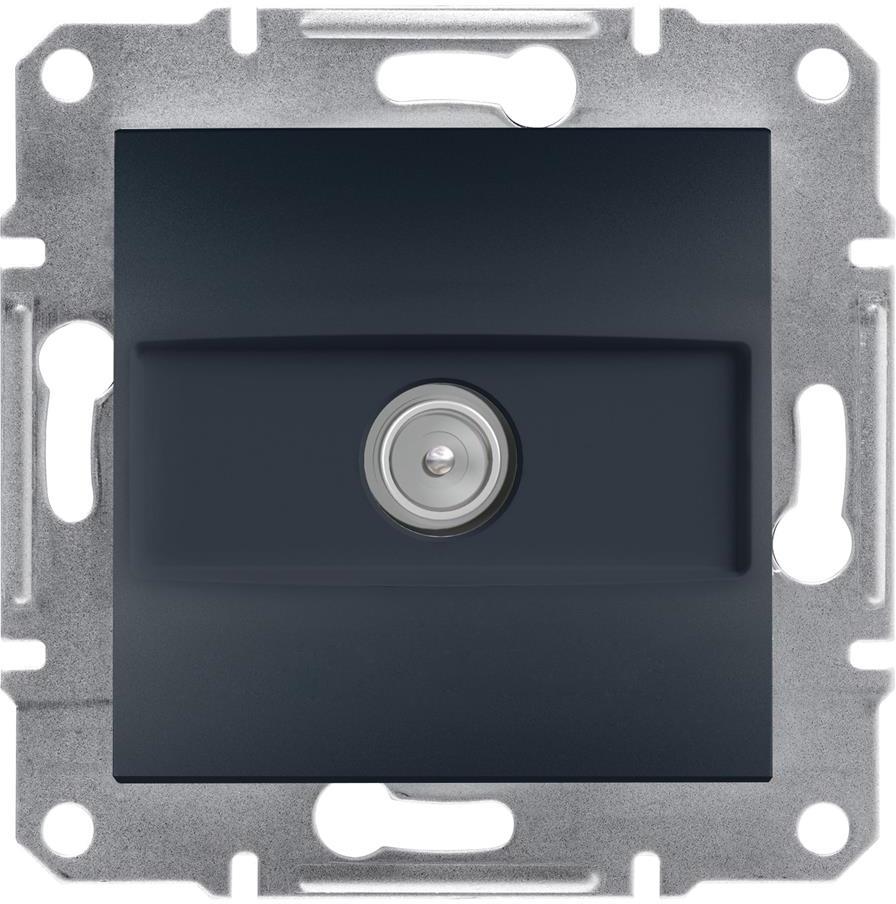 Розетка TV крайна 1dB цвят Антрацит Asfora SE, SCHNEIDER ELECTRIC, EPH3200171