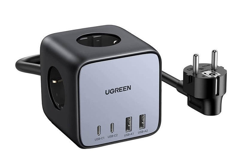 CD268 ЗАРЯДНО УСТРОЙСТВО 220V 2xUSB-C,2xUSBA,3хAC,65W UGREEN