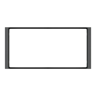 Рамка 2х 80x80 Flank FF Metal Carbon EKINEX, EK-FL2-GBU