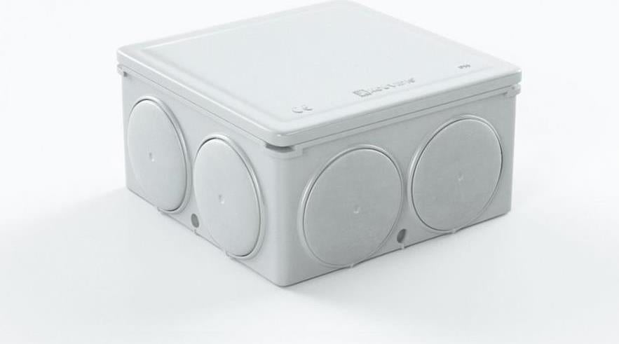 Разклонителна кутия открит монтаж 82x82x43мм IP55 цвят Сив PC CONDUR Kouvidis, KOUVIDIS, KD3013020