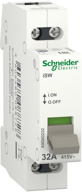 Товаров прекъсвач /шалтер/ Acti 9 iSW 2P 32A 415V 1 мод. SE, SCHNEIDER ELECTRIC НИСКО НАПРЕЖЕНИЕ, A9S60232