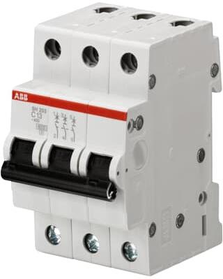 Автоматичен прекъсвач SH203 3P 1A крива С 6kA ABB, 2CDS213001R0014
