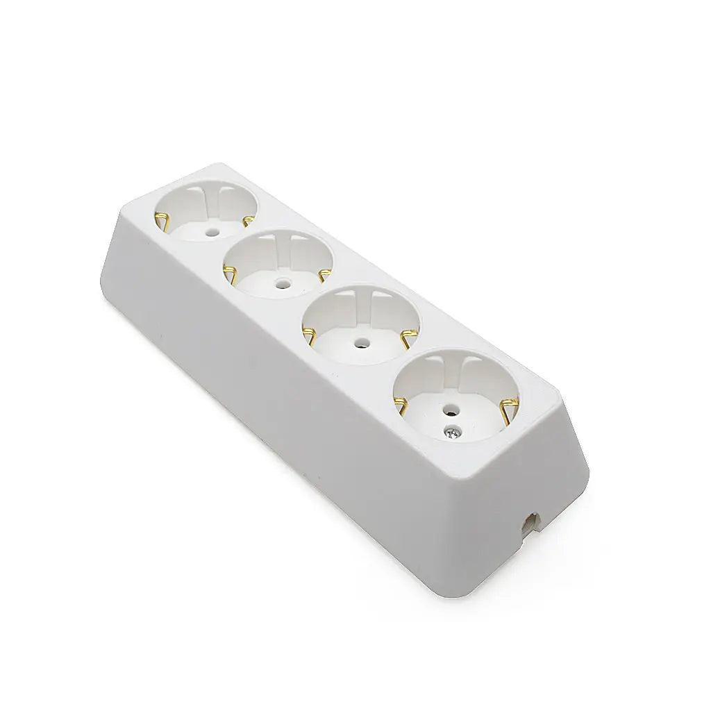 ТЕХНИЛ Четворен разклонител за повърхностен монтаж 16А, 250V, E020070002