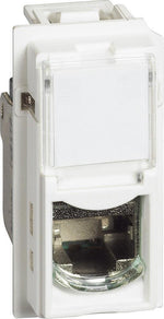 Розетка RJ45 cat.6A STP конектор toolless IDC 1 мод. цвят Бял Living Now Bticino - KW4279C6AS