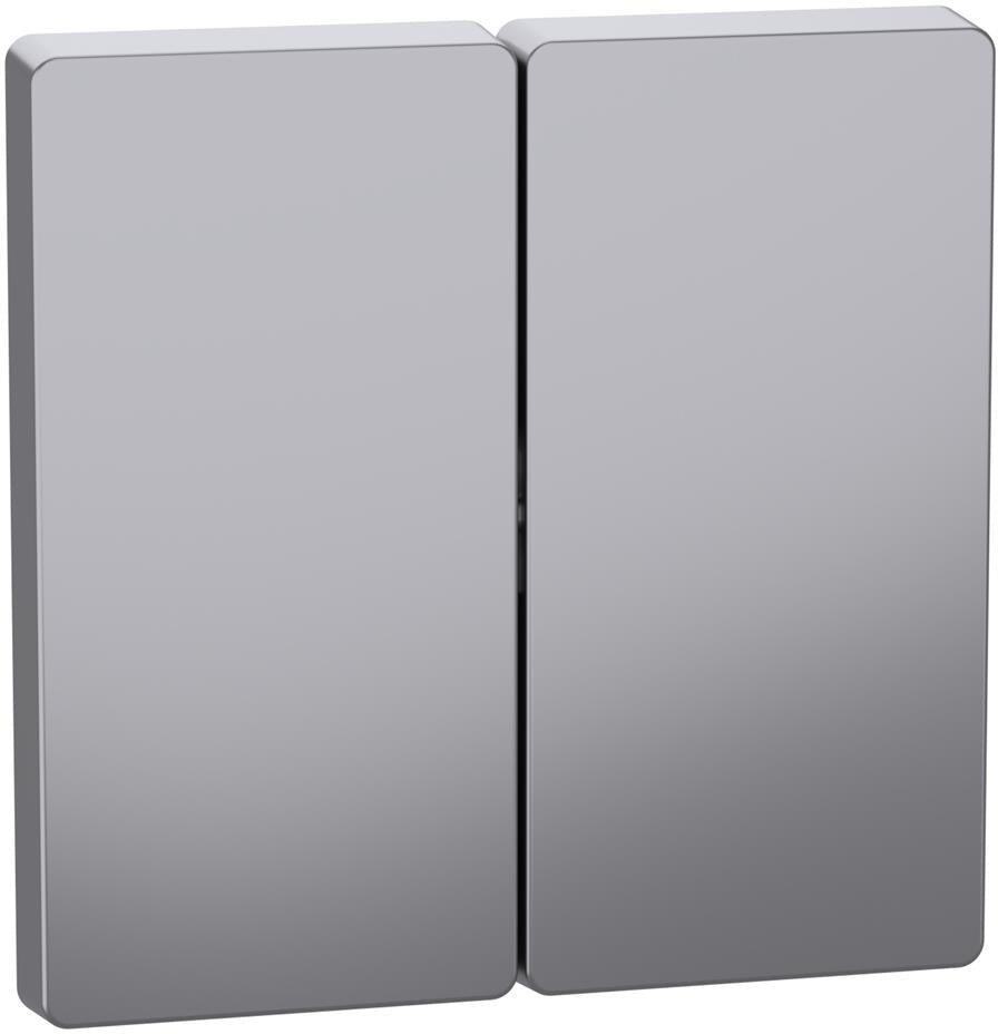 Лицев панел за сериен ключ/бутон цвят Неръждаема стомана System Design Merten SE, SCHNEIDER ELECTRIC, MEG3400-6036