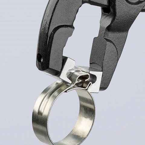 Клещи раздвижени за скоби, червена ръкохватка 250мм, Knipex - K8551250C