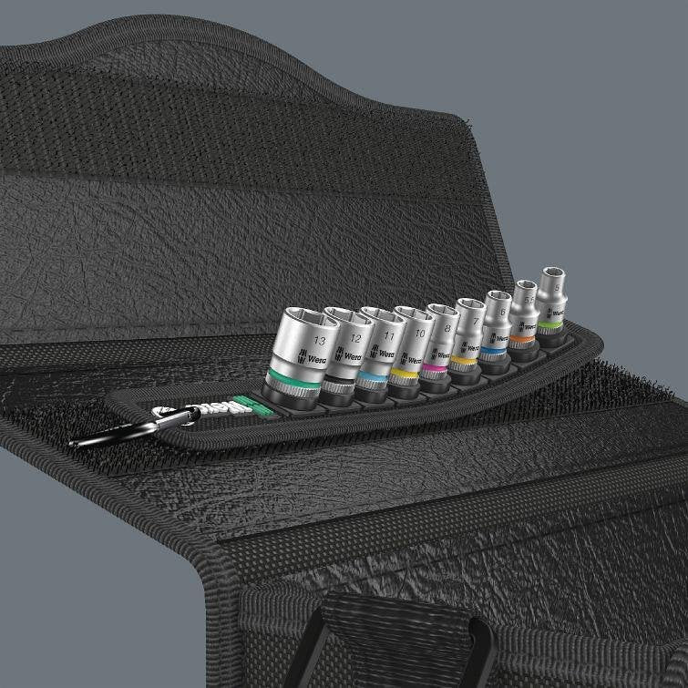 Комплект 9х вложки ¼" (5…13), Belt A 4 Zyklop Wera - W003883