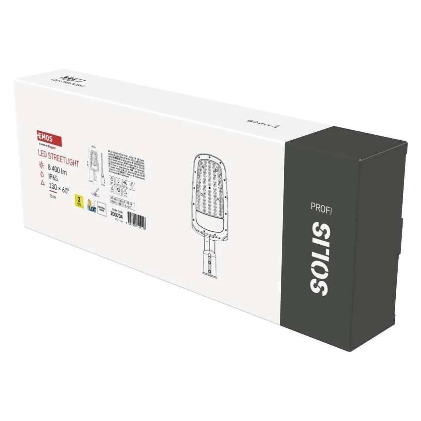 Улично осветително тяло LED 70W 4000К 8400lm 130° x 60° 36000h IP65 SOLIS EMOS
