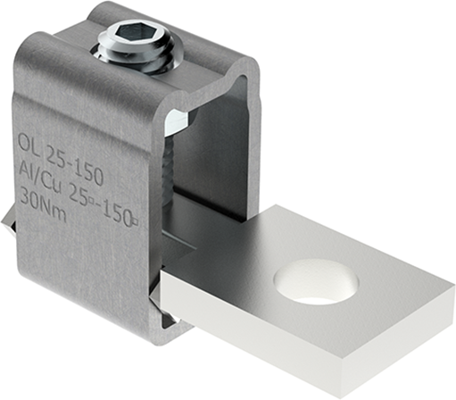 Неизолиран конектор към устройство OL150 Al/Cu 1x25-150mm² h38mm 285A 690V MOREK, MAJ1150E10