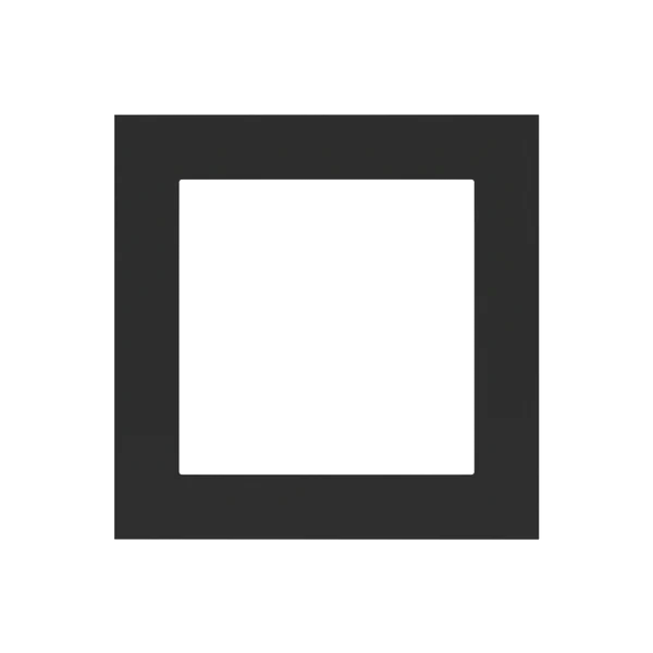 Рамка 1х 55x55 FF/Linea71 Fenix Black Ingo EKINEX, EK-PQG-FNI