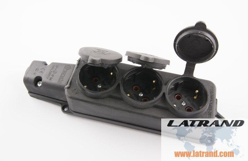 BEMIS Троен разклонител без кабел IP54 - 3613