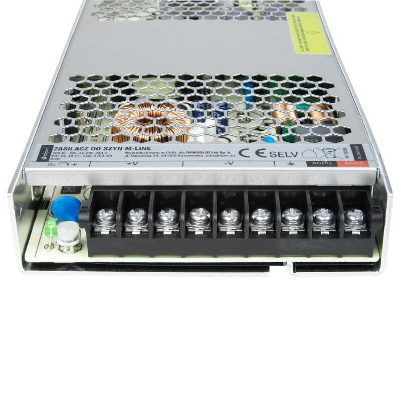 Захранване за магнитна релса M-LINE, 200W 48V DC, DPM, MTL-DR2-200W