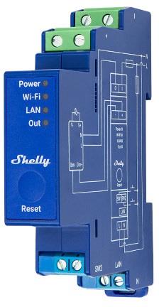 Димер Smart 1х 0/1-10V с мерител за DIN монтаж Shelly Pro Dimmer 0/1-10V PM - 268209S, SHELLY, Shelly PRO Dimmer 0/1-10V PM