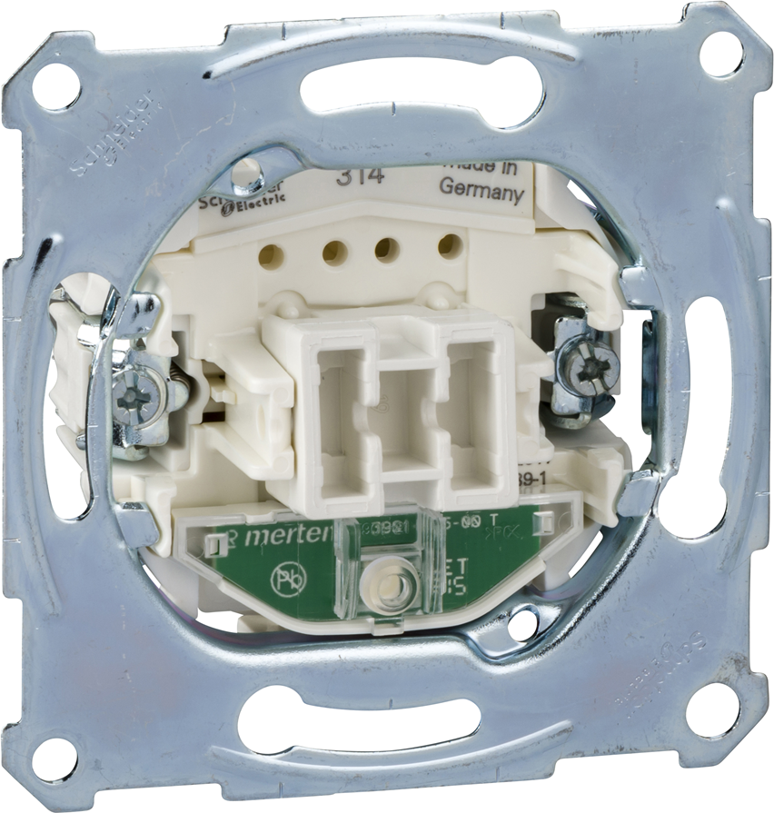 Еднополюсен ключ с глим лампа механизъм Merten SE, SCHNEIDER ELECTRIC, MTN3131-0000