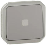 Бутон с времезадръжка и подсветка механизъм цвят Сив IP55 Plexo New Legrand, LEGRAND, 69504L