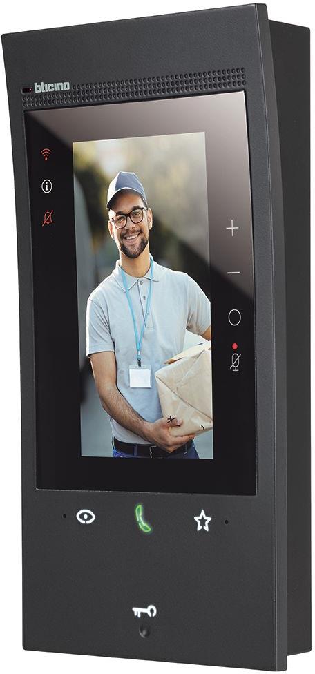 Видео дисплей Classe 300EOS 5" вертикален сензорен с Wi-Fi, Alexa и MyHome Черен Bticino, BTICINO, 344884