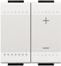 Димер бутонен R=3-400W L=3-400VA LED=3-75W 2 мод. цвят Бял LL Bticino, BTICINO, N4411N