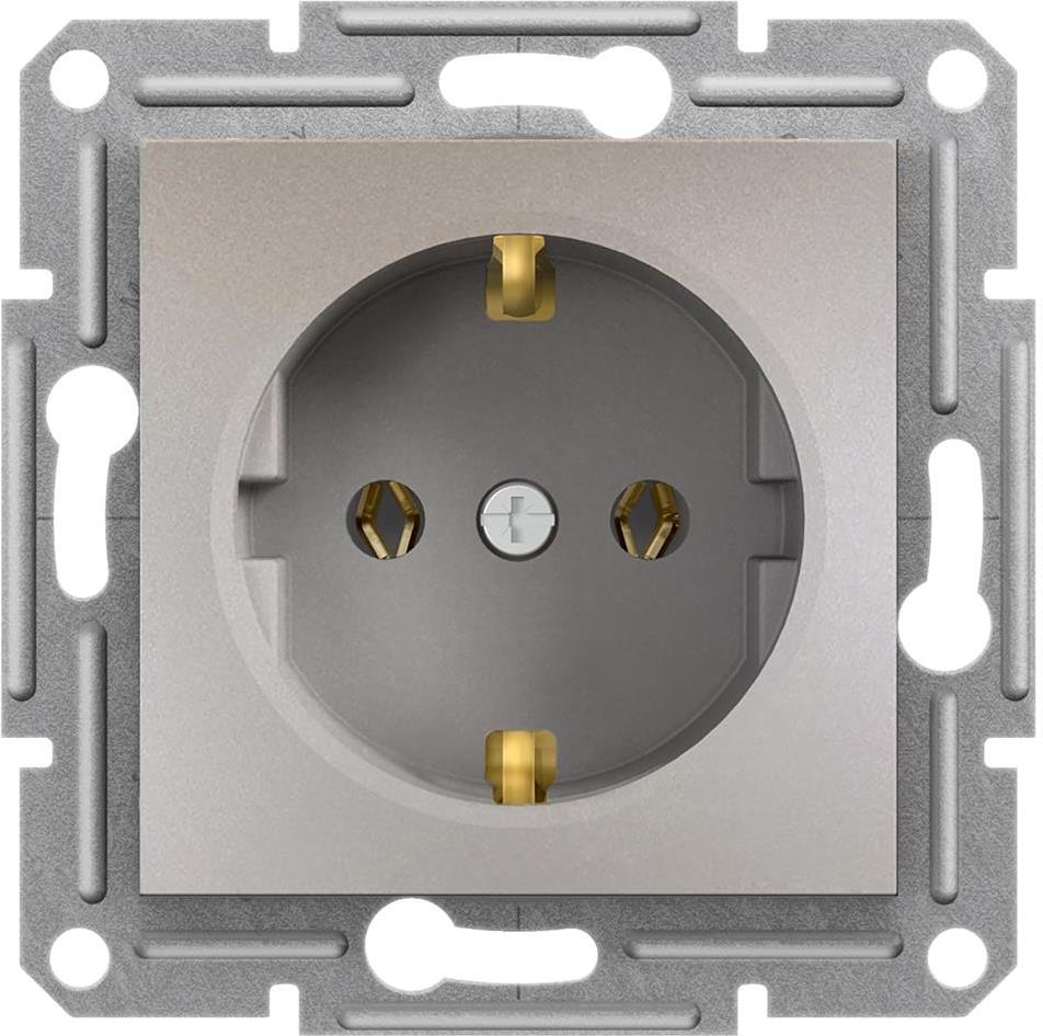 Контакт ШУКО 16A цвят Бронз Asfora SE, SCHNEIDER ELECTRIC, EPH2900169