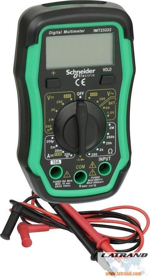 Дигитален мултицет измерва DC 200mV-600V, AC 200-600V, 200Ohm с подсветка кат.III до 600V Thorsman SE - IMT23222