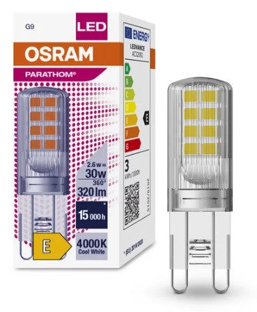 LED ЛАМПА PARATHOM PIN CL 30 non-dim  2,6W/840 G9 LEDVANCE