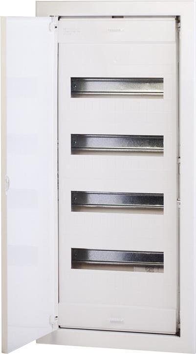 Табло за СКРИТ монтаж 4х12+8 DIN модула с метална плътна врата 753x368x90 Scame-677.4048.2
