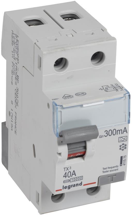 ДТЗ 2P 40A 300mА серия TX3 ID тип A Legrand, LEGRAND НИСКО НАПРЕЖЕНИЕ, 411575