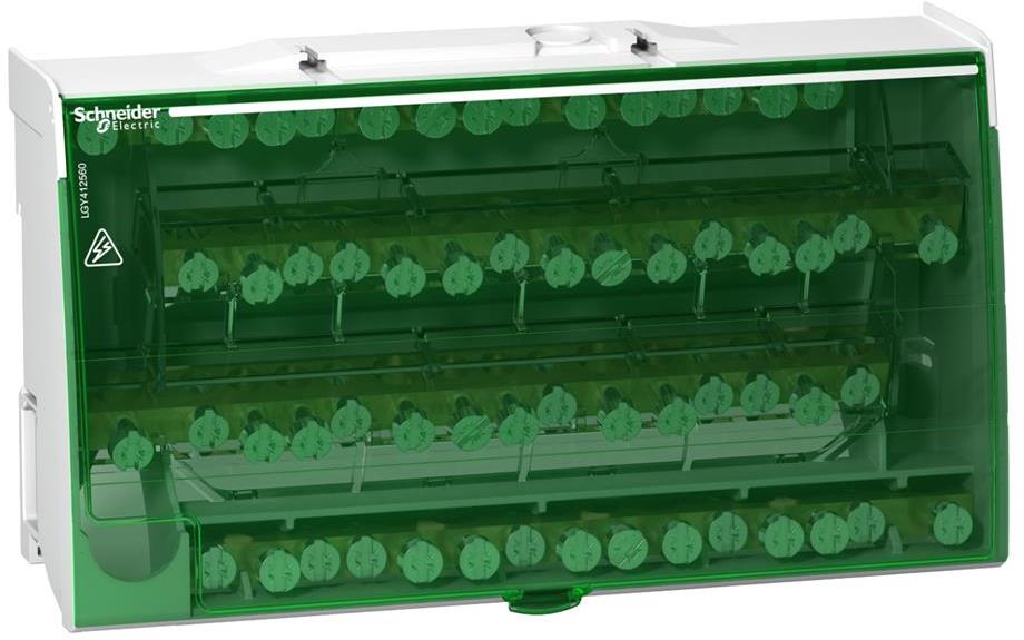 Клемен блок Linergy DS 4P 125A 60 отвора 10 мод. SE, SCHNEIDER ELECTRIC НИСКО НАПРЕЖЕНИЕ, LGY412560