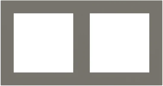 Рамка 2х 55x55 FF/Linea71 Fenix Grey London EKINEX, EK-P2P-FGL