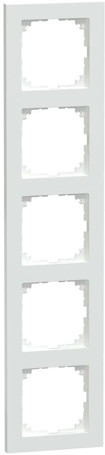 Рамка 5х активно бял, M-Pure System M Merten SE, SCHNEIDER ELECTRIC, MEG4050-3625
