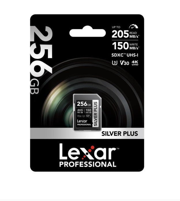 КАРТА ПАМЕТ SDXC 256GB 205/150MB/s UHS-I,C10,V30,U3 LEXAR
