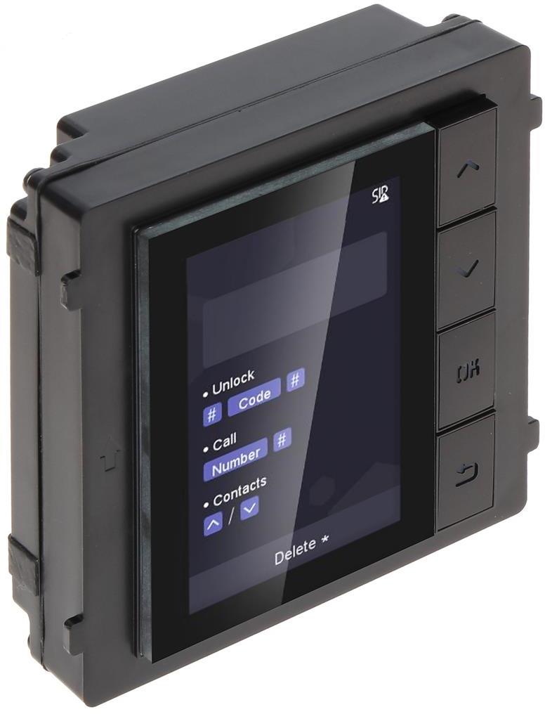Модул LCD дисплей с адресна книга за входен панел KD8, Hikvision, HIKVISION - домофонни системи, DS-KD-DIS
