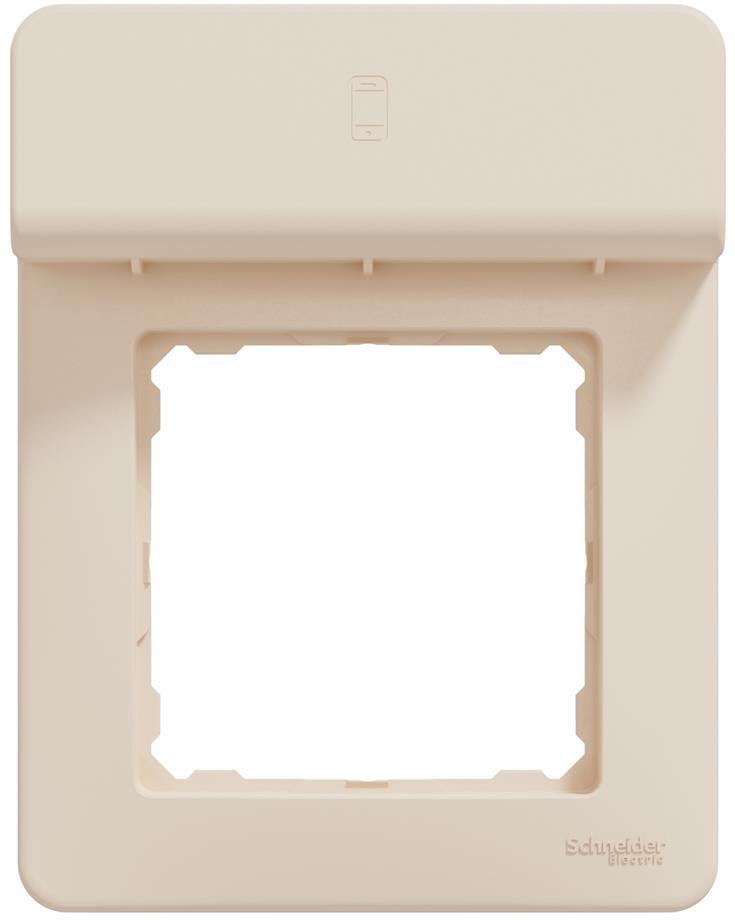 Рамка 1х с поставка за телефон цвят Крем Sedna SE, SCHNEIDER ELECTRIC, SDD312809
