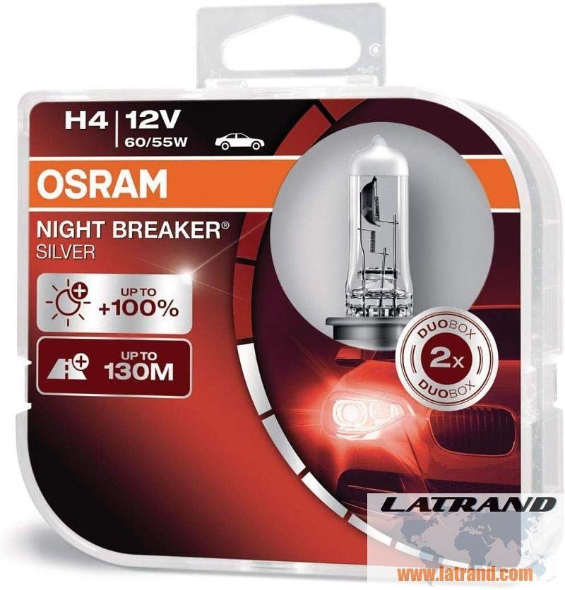 АВТОМОБИЛНА ЛАМПА 64193NBS H4 60/55W 12V P43T DUOBOX OSRAM