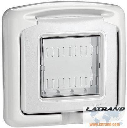 Капак противовлажен IP55 2 мод. цвят Светлосив Classia Bticino - 27602