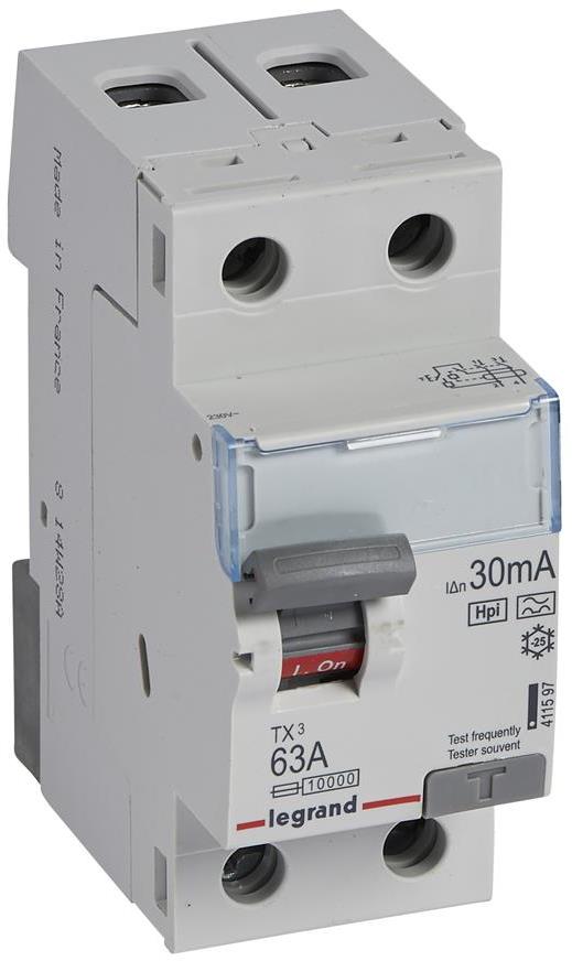 ДТЗ 2P 63A 30mА серия TX3 ID тип F Legrand, LEGRAND НИСКО НАПРЕЖЕНИЕ, 411597
