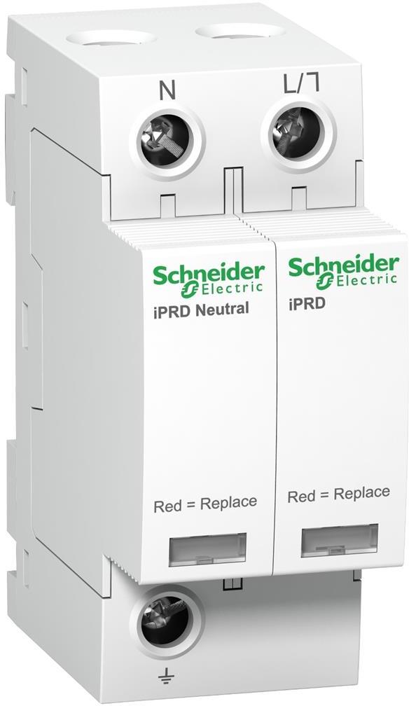 Катоден отводител тип 2 Acti 9 iPRD65r 65kA 350V 1P+N с индикация SE, SCHNEIDER ELECTRIC НИСКО НАПРЕЖЕНИЕ, A9L65501