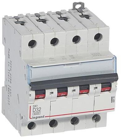 Автоматичен прекъсвач DX3 4P 32A крива D 6kA Legrand, LEGRAND НИСКО НАПРЕЖЕНИЕ, 408150