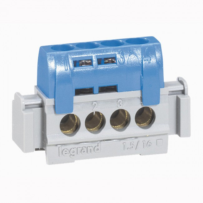 Клема изолирана СИНЯ 4х16mm2 76A Legrand, LEGRAND НИСКО НАПРЕЖЕНИЕ, 4840