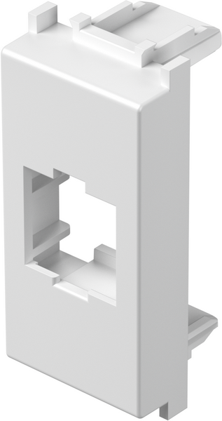 Лицев панел RJ45 Keystone 1 мод. цвят Бял мат Modul TEM, KM50MW