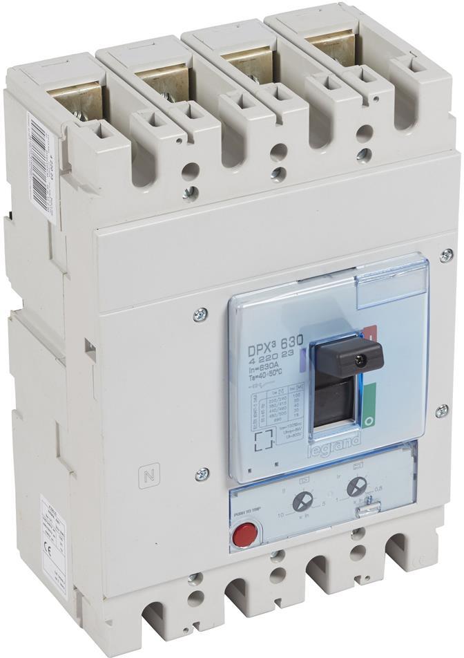 Автомат DPX3 630 TM 4P 630A 50кA регулируем (In x 0.8...1) Legrand, LEGRAND НИСКО НАПРЕЖЕНИЕ, 422023