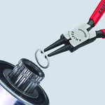 Зегер клещи, Ø12-25мм, червена ръкохватка 140мм, Knipex - K4411J1
