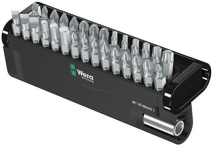 Комплект 29х бита и държач 889/4/1, Bit-Check 30 Metal Wera - W057434